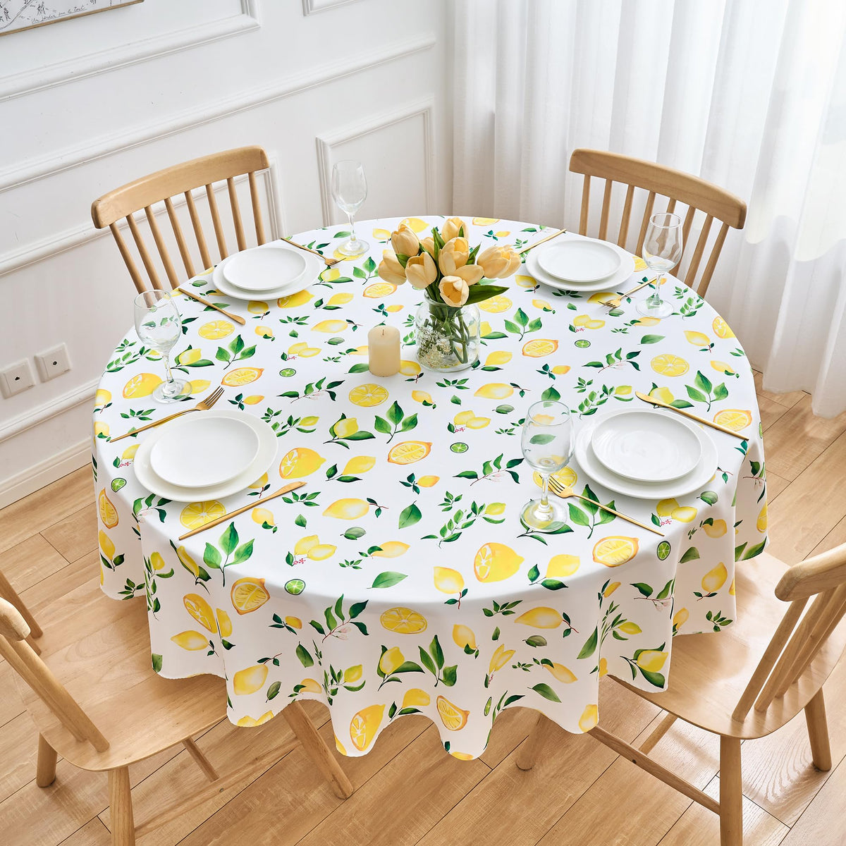Rectangle Tablecloth 60" x 84" Winter Brown Plaid Table Cloth - Oblong Autumn Polyester Red Brown Harvest Checkered Gingham Christmas Table Cover Reusable Water Resistant for Fall Thanksgiving Holiday