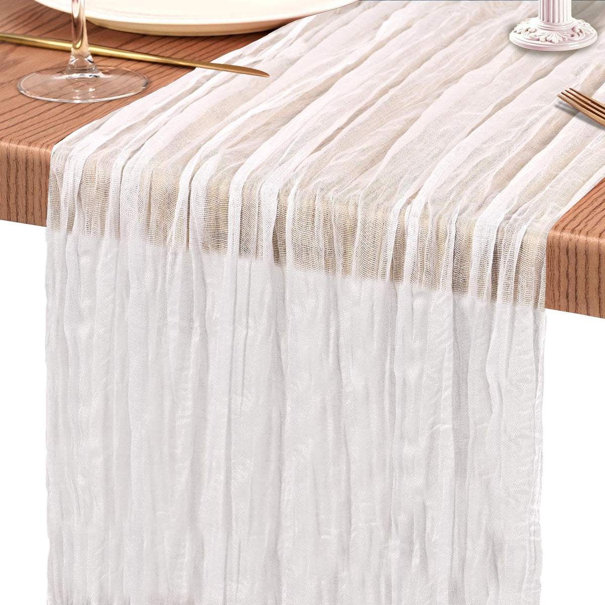 10 Pack Light Pink Cheesecloth Table Runner Wedding Birthday Table Decor