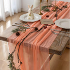 Sage Green Cheesecloth Table Runner 120 Inches Fall Party Home Decorations