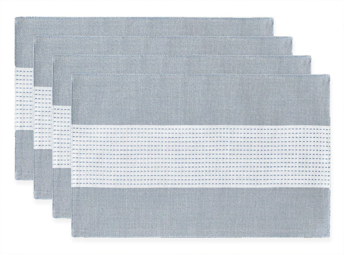 Wracra Linen Table Runner, Stripe Table Runners 72 Inches Sage Green