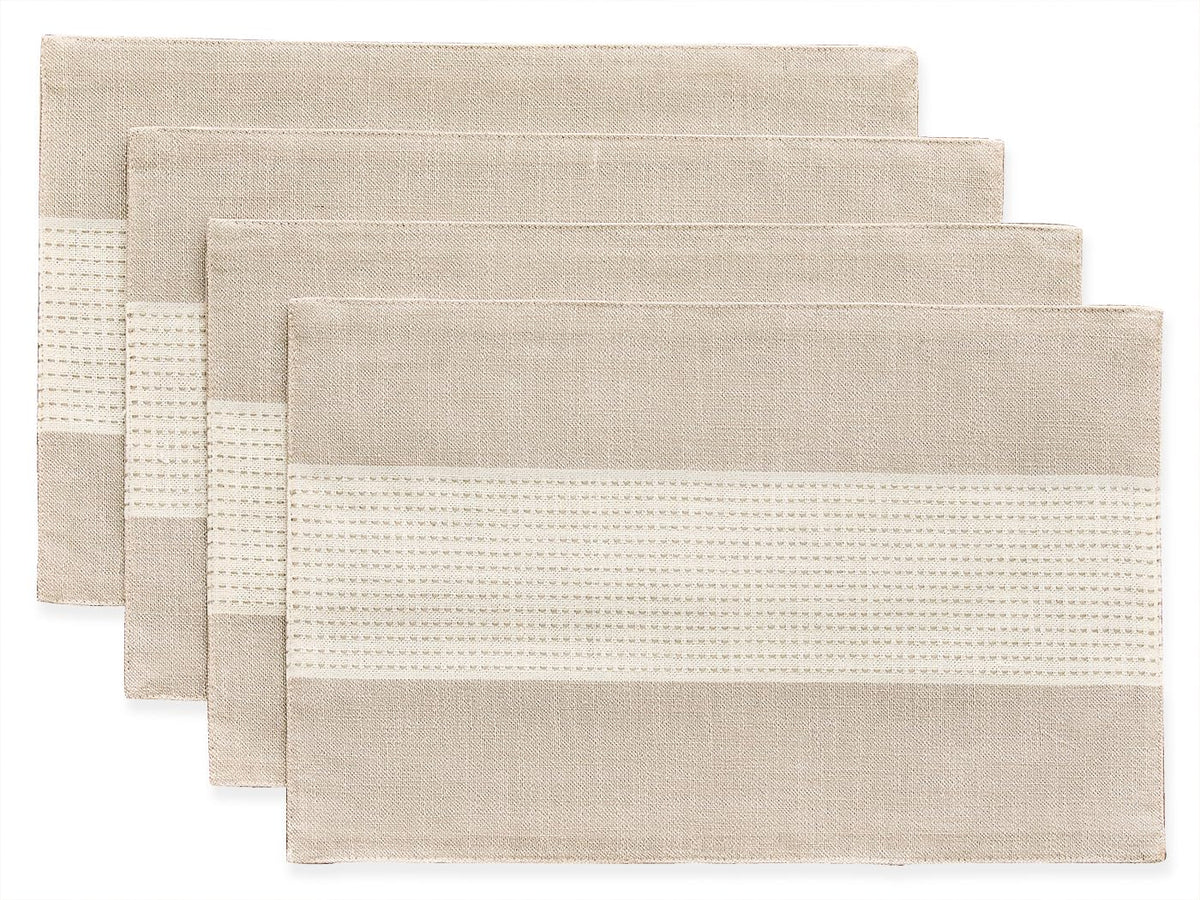 Wracra Linen Table Runner, Stripe Table Runners 72 Inches Sage Green