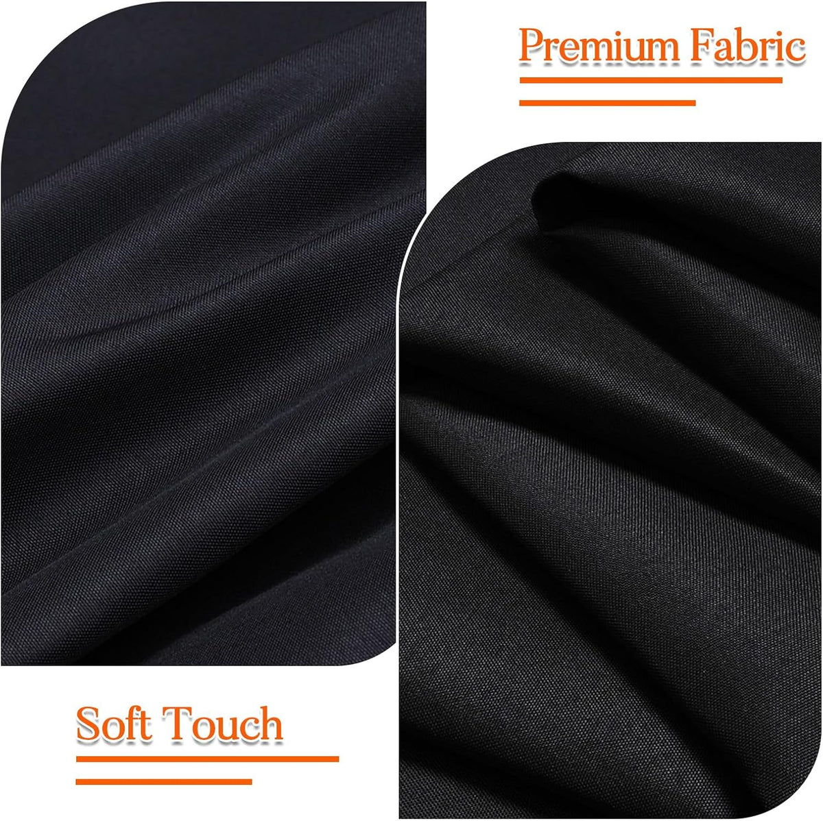 10 Pack Black Tablecloths 60 x 126 Inch for 8 Foot Rectangle Tables