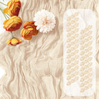 12 Pack Beige Cheesecloth Table Runner 17 x 108 Inch Gauze Table Runner Fabric Semi Sheer Cheese Cloth Table Decoration Bulk for Rustic Romantic Wedding Baby Shower Table Decoration