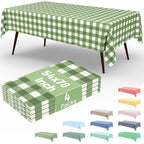 misaya 4 Packs 54 x 78 Inch Checkered Disposable Table Cloth