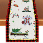 Rvsticty Fall Table Runner,Autumn Thanksgiving Decorations for Home Decor