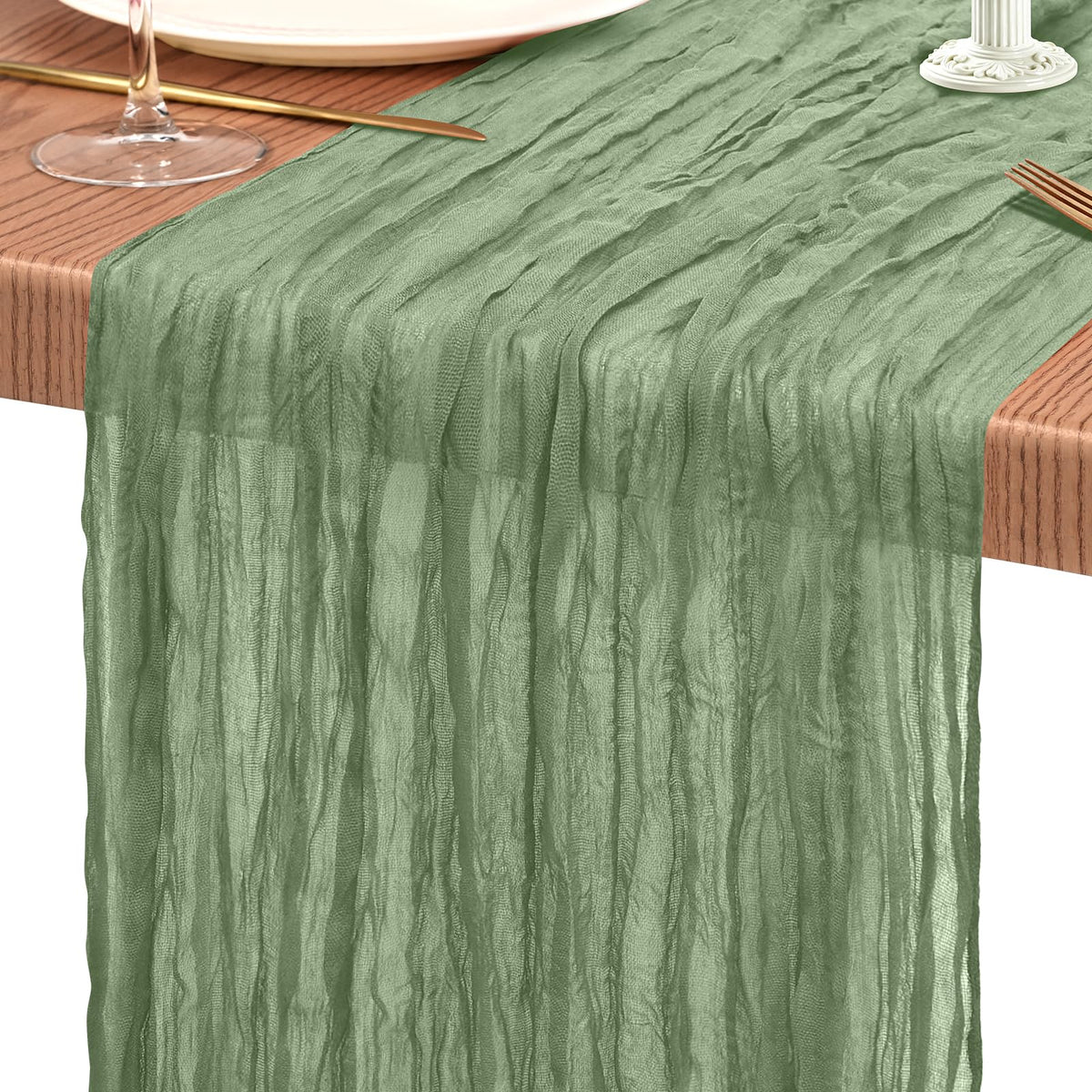 10 Pack Light Pink Cheesecloth Table Runner Wedding Birthday Table Decor