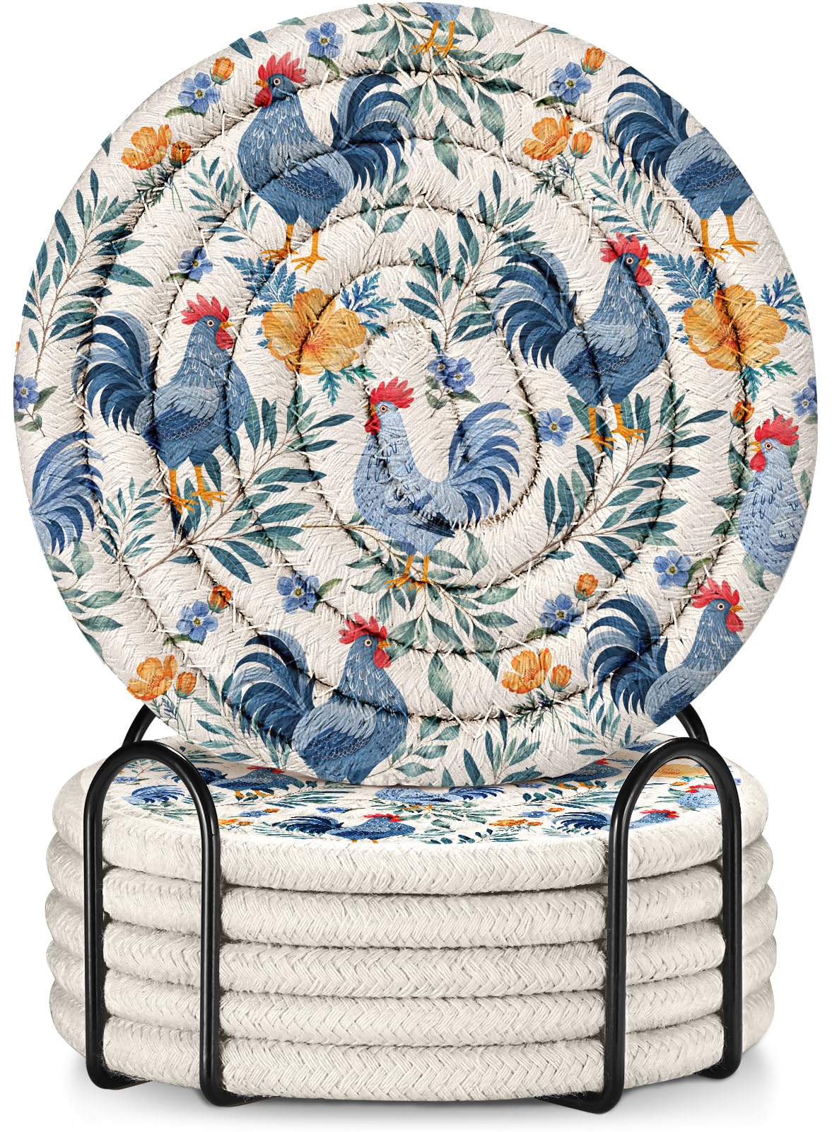 Heat Resistant Table Mats for Kitchen, Placemat, Pink Floral