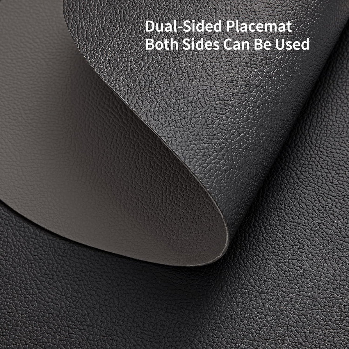Myir JUN Placemats Set of 4 Faux Leather Placemats with Coasters