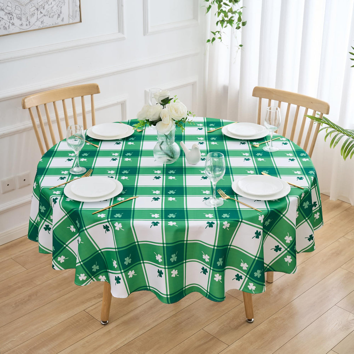 Fall Tablecloth Rectangle Fall Leaves Thanksgiving Pumpkins Table Cloth - 60 x 84 Oblong Polyester Autumn Harvest Seasonal Table Cover Washable Waterproof for Party Picnic Kitchen Dining Outdoor Décor