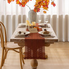 Fall Thanksgiving Boho Macrame Table Runner 12x72 Inch