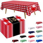 10 Pack Light Pink Disposable Tablecloth, Leakproof & Sturdy Table Cloth