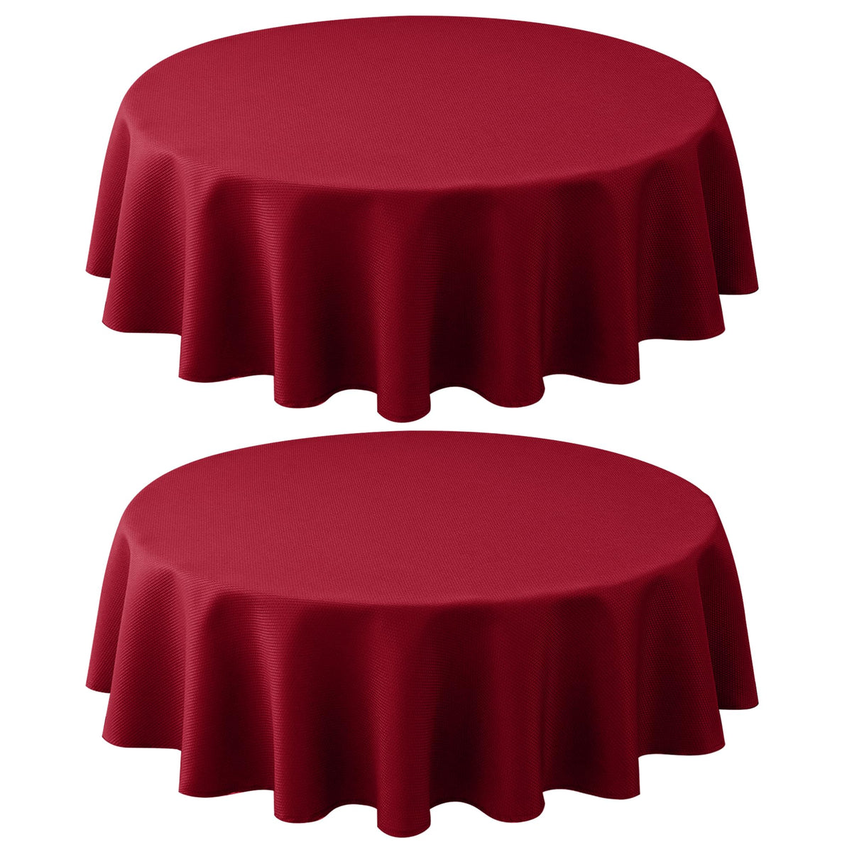 Fall Round Tablecloth 70"-Thanksgiving Autumn Fabric Textured Table Cloths