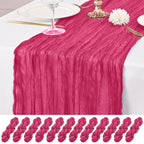 12 Pack Brown Table Runner 10Ft Cheesecloth Table Runner Rustic Gauze Table Runners Romantic Long Sheer Fabric Cheese Cloth Table Runners for Wedding Party Bridal Baby Shower
