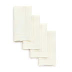 Solino Home 100% Pure Linen Placemats Green Hemstitch, 14 x 19 in, Set of 4