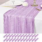 12 Pack Brown Table Runner 10Ft Cheesecloth Table Runner Rustic Gauze Table Runners Romantic Long Sheer Fabric Cheese Cloth Table Runners for Wedding Party Bridal Baby Shower