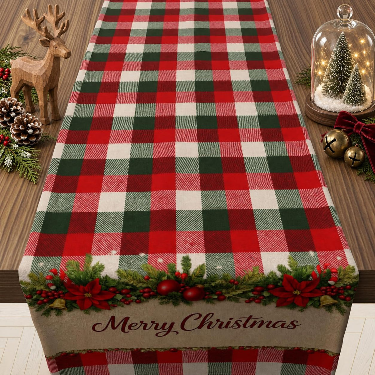 Fall Decorations for Home - Orange Lace Fall Leaves Table Runner