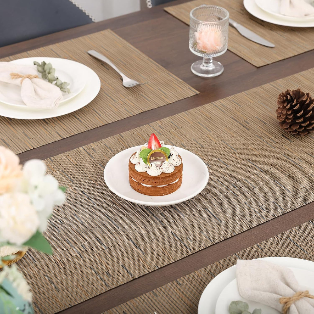 Myir JUN Light Brown Table Runner Home Decor Dining Table Runners