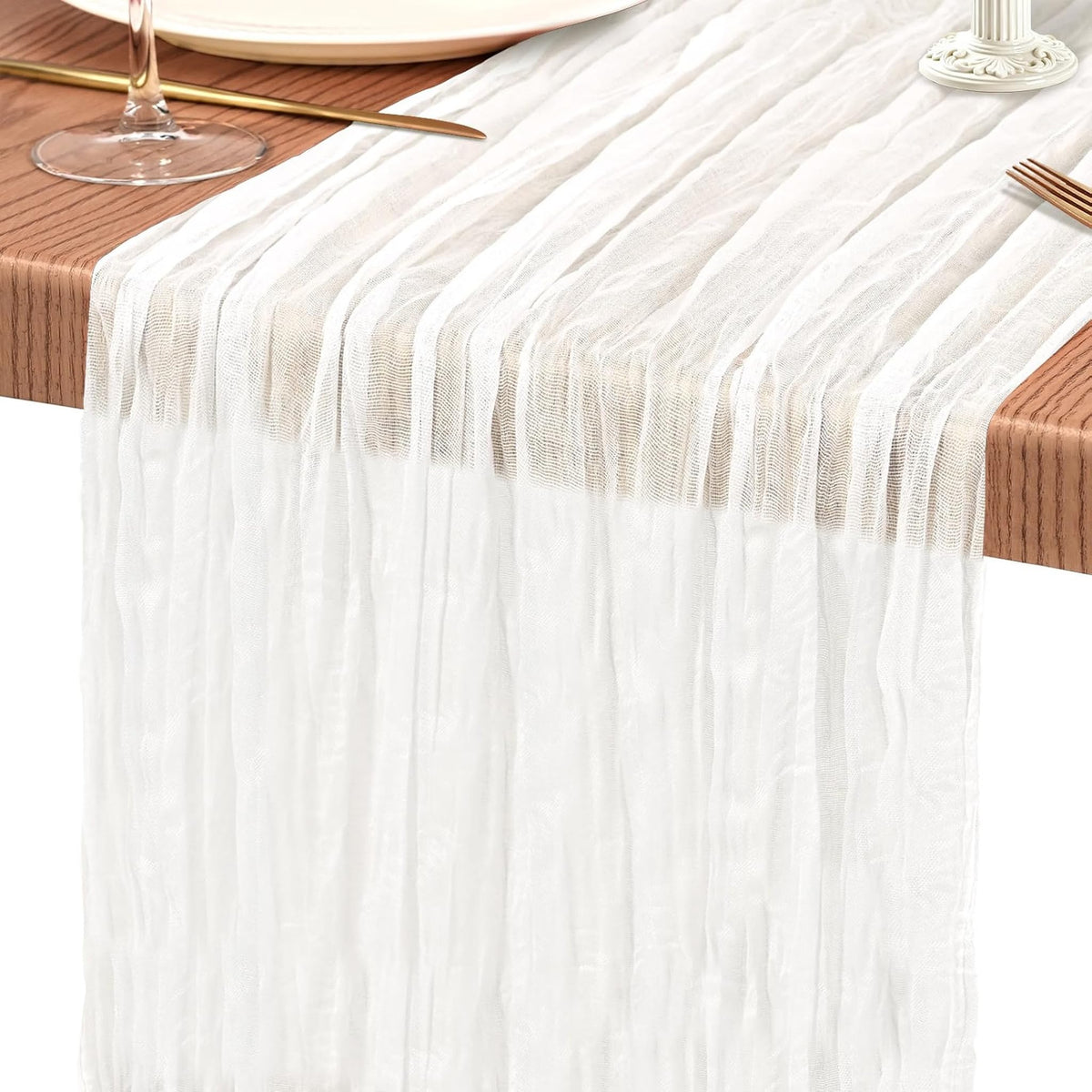 10 Pack Light Pink Cheesecloth Table Runner Wedding Birthday Table Decor