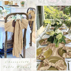 12 Pack Beige Cheesecloth Table Runner 17 x 108 Inch Gauze Table Runner Fabric Semi Sheer Cheese Cloth Table Decoration Bulk for Rustic Romantic Wedding Baby Shower Table Decoration