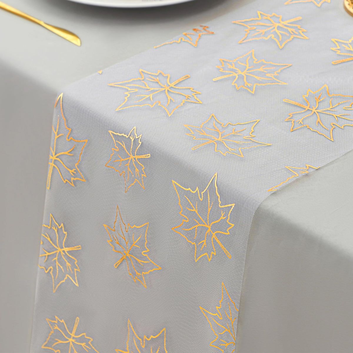 Snowkingdom 2 Pcs Gold Table Runner, Sequin Glitter Metallic Foil Thin Mesh Sparkly Runner Roll 11"x108", Gold Birthday Party Decorations, for Event Wedding Showers Christmas Thanksgiving Festive