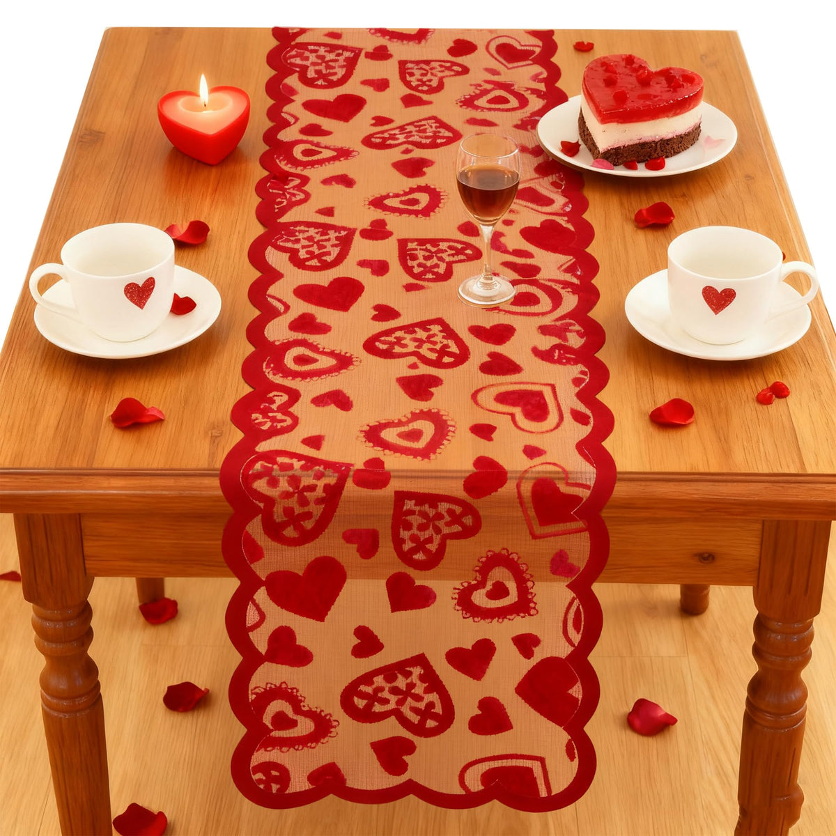 OHOME Fall Decor - Stained Glass Table Runner