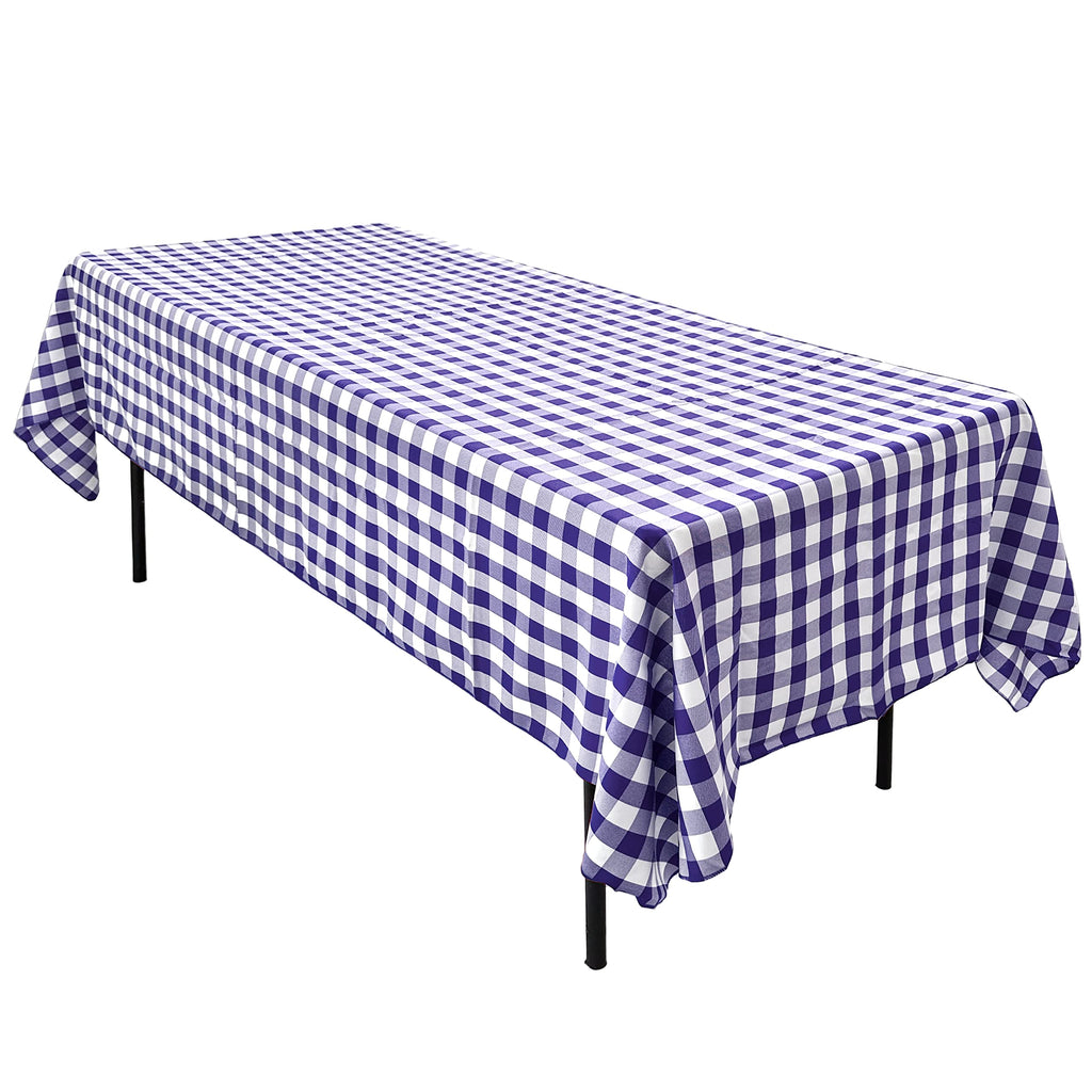 AK TRADING CO. 60 x 102-Inch Rectangular Polyester Tablecloth - Made in USA - Wrinkle-Resistant, Flame Retardant, Durable Party Table Cover, Banquet Tablecloth, Wedding Table Cover - Light Blue