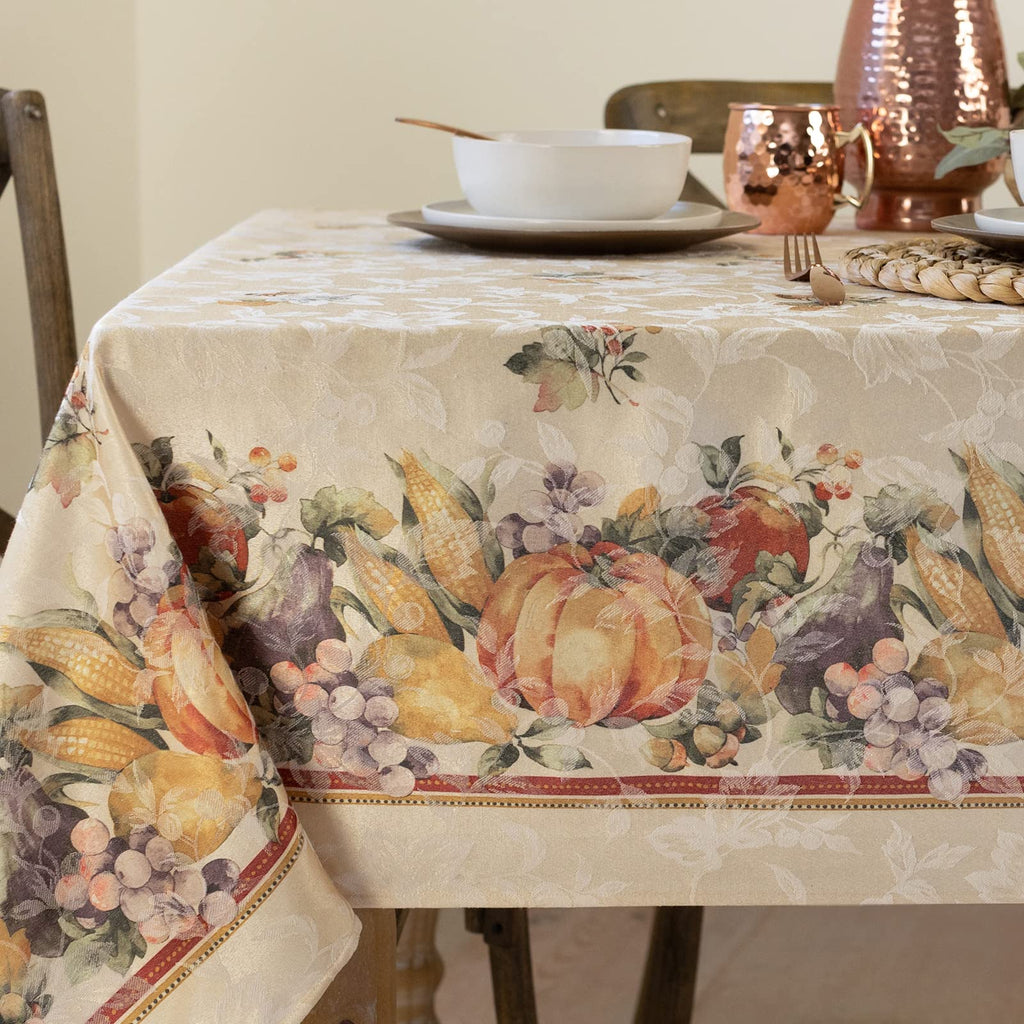 Benson Mills Natures Leaves Autumn Tablecloth (60" x 104" Rectangular)