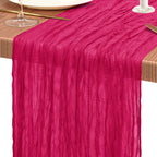 10 Pack Light Pink Cheesecloth Table Runner Wedding Birthday Table Decor
