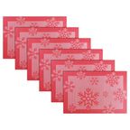 PIGCHCY Placemats,Durable Placemats for Dining Table,Washable Woven Vinyl Kitchen Placemats Set of 4 (Brown)