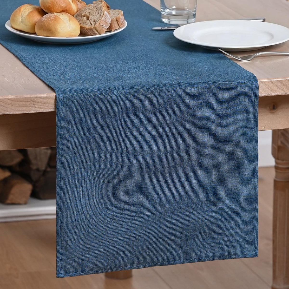 Artoid Mode Light Brown Table Runner, Seasonal Fall Washable Kitchen Dining Table Decoration for Home Party Decor 13x90 Inch
