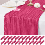 12 Pack Brown Table Runner 10Ft Cheesecloth Table Runner Rustic Gauze Table Runners Romantic Long Sheer Fabric Cheese Cloth Table Runners for Wedding Party Bridal Baby Shower