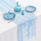 FEXIA Beige Cheesecloth Table Runner Gauze Rustic Boho Party Decoration