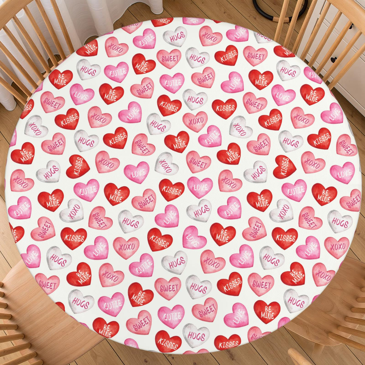 Fall Round Fitted Tablecloth with Elastic for 44-48 Inch Tables Blue Orange Pumpkin Leaves Autumn Thanksgiving Fitted Table Cover Waterproof Harvest Themed Farmhouse Indoor Outdoor Patio Picnic Party