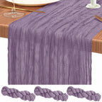 10 Pack Light Pink Cheesecloth Table Runner Wedding Birthday Table Decor
