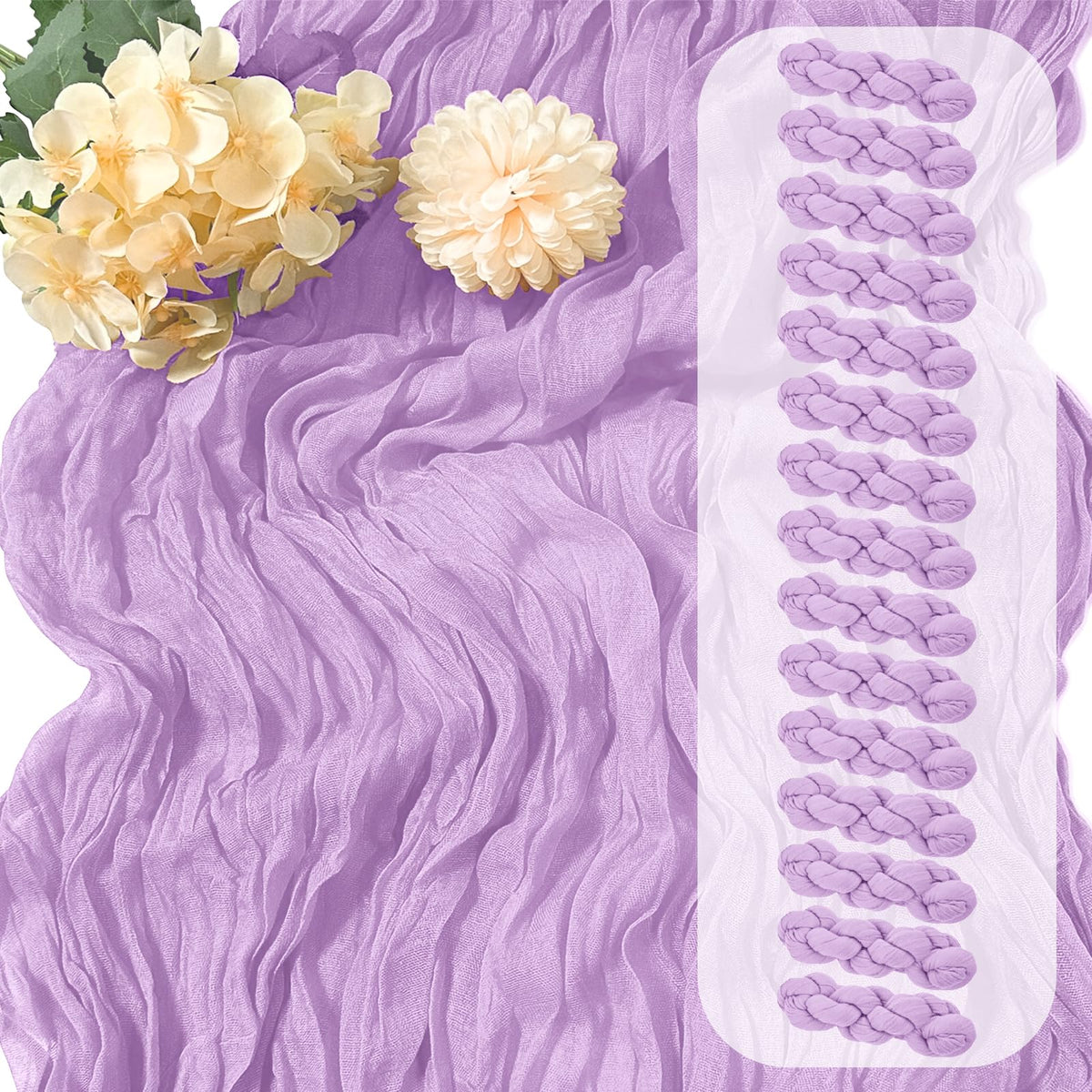 15 Pack Dusty Blue Cheesecloth Table Runner 17 x 108 inch Cheese Cloth Table Runners 9ft Blue Table Runner Rustic Romantic Sheer Gauze Runner for Wedding Party Baby Shower Table Decoration