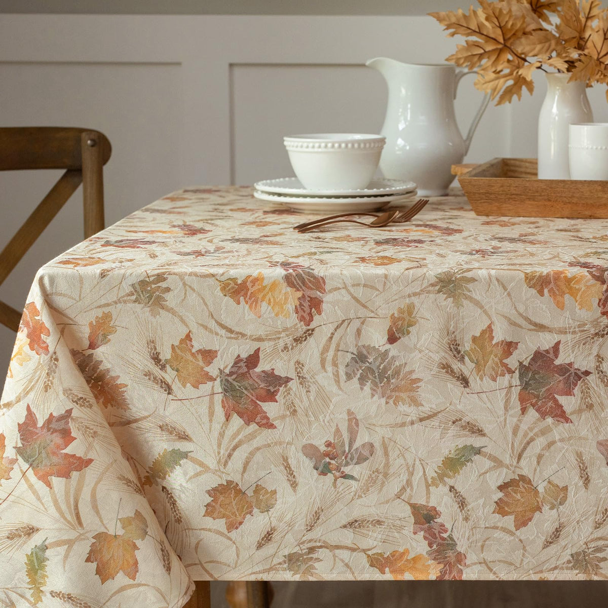 Benson Mills Natures Leaves Autumn Tablecloth (60" x 104" Rectangular)