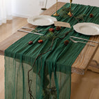 Sage Green Cheesecloth Table Runner 120 Inches Fall Party Home Decorations