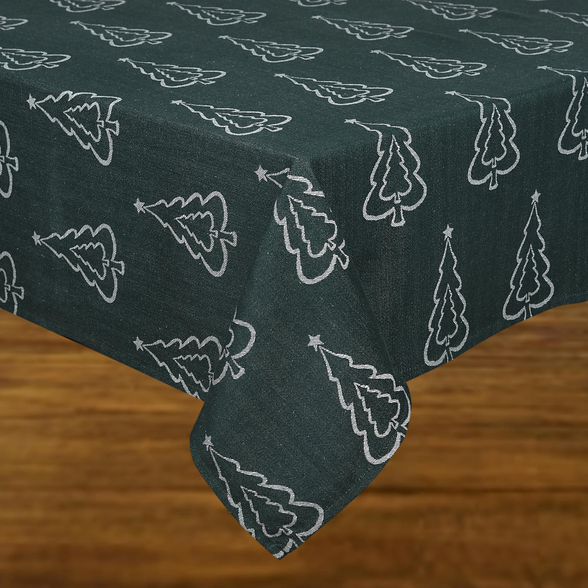Urban Villa Tablecloth Cotton Tabletop 60x84 (6-8 Seats) White