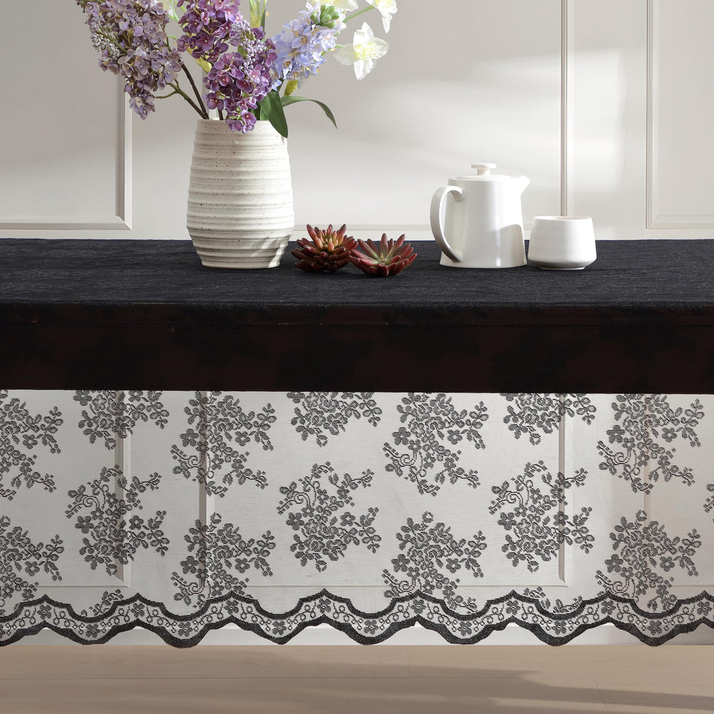 HLC.ME Sedona Lace Tablecloth, Rectangle, 60x84 Inch, White