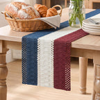Artoid Mode Dark Grey Farmhouse Rustic Table Runner 12x72 Inch