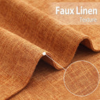 homing Faux Cotton Linen Placemats Set of 6, Cloth Dining Table Mats