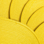 AHHFSMEI Placemats Set of 8 for Dining Table Washable Woven Non-Slip 18x12 inches Placemat Heat-Resistant Durable Table Mats for Dining Table Easy to Clean (Yellow, 8)