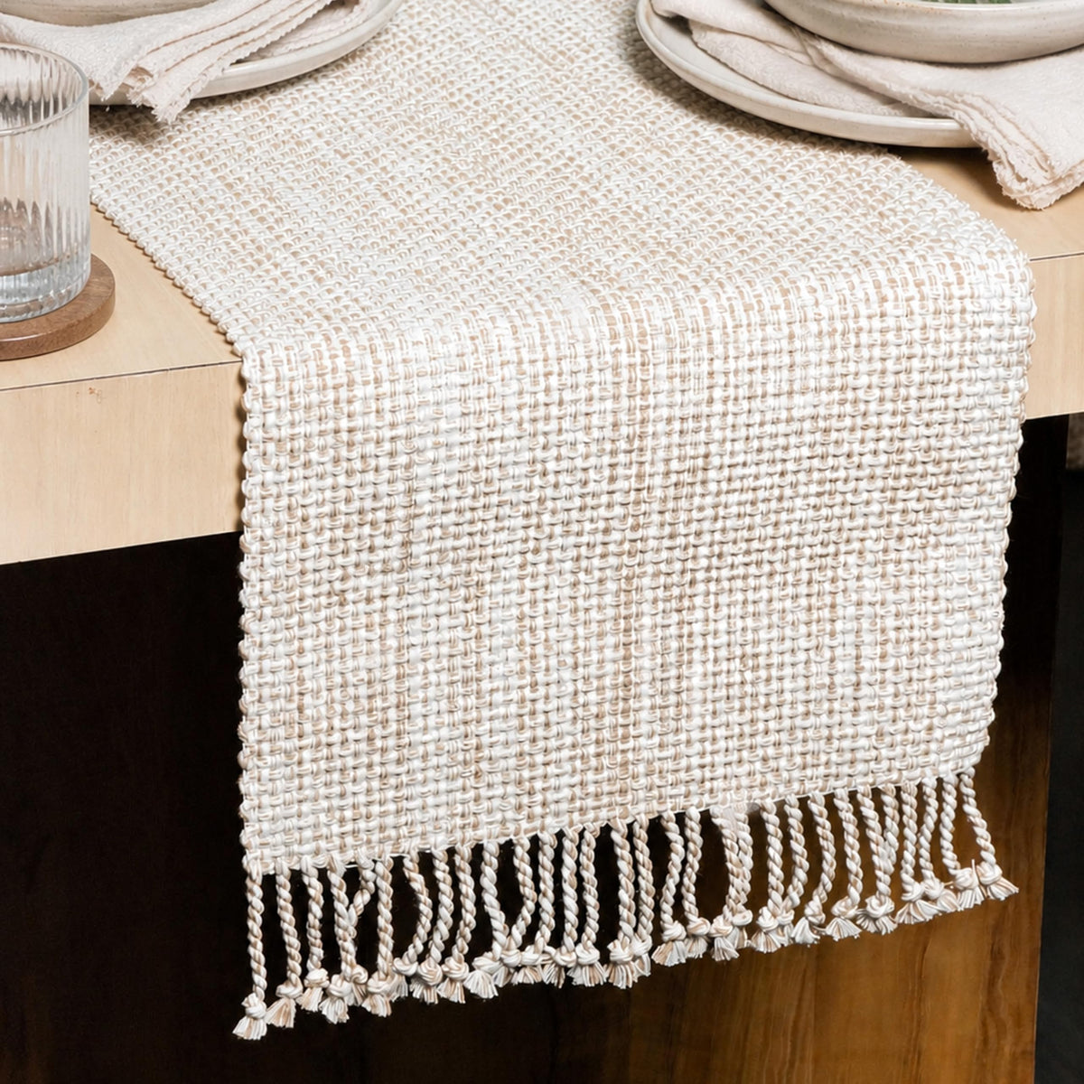 Chardin Home Cotton Placemats Set of 4, 13x19 Inch