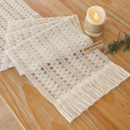 Keketoarrange Boho Macrame Table Runner 12x72 Inch