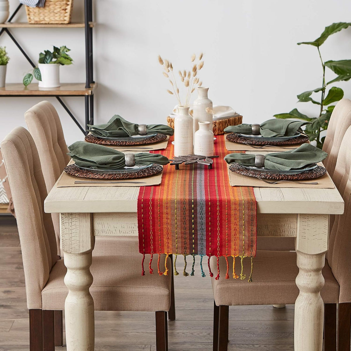 DII Southwest Collection Tabletop, Table Runner, 14x72, Spice
