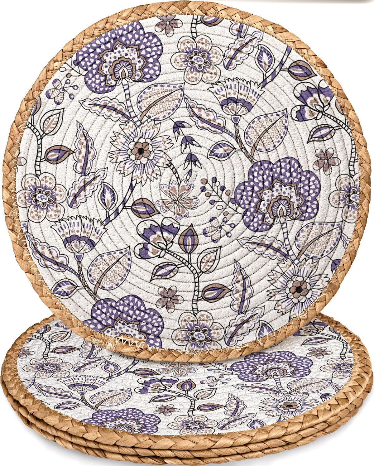 Heat Resistant Table Mats for Kitchen, Placemat, Pink Floral