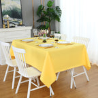 FOLINS&HOME Navy Blue Rectangle Waterproof Tablecloth, 60 x 60 Inch