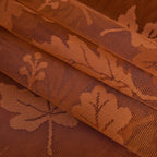 Artoid Mode Lace Jacquard Maple Leaf Fall Table Runner 13x72 Inch