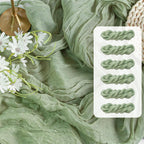 FEXIA Beige Cheesecloth Table Runner Gauze Rustic Boho Party Decoration