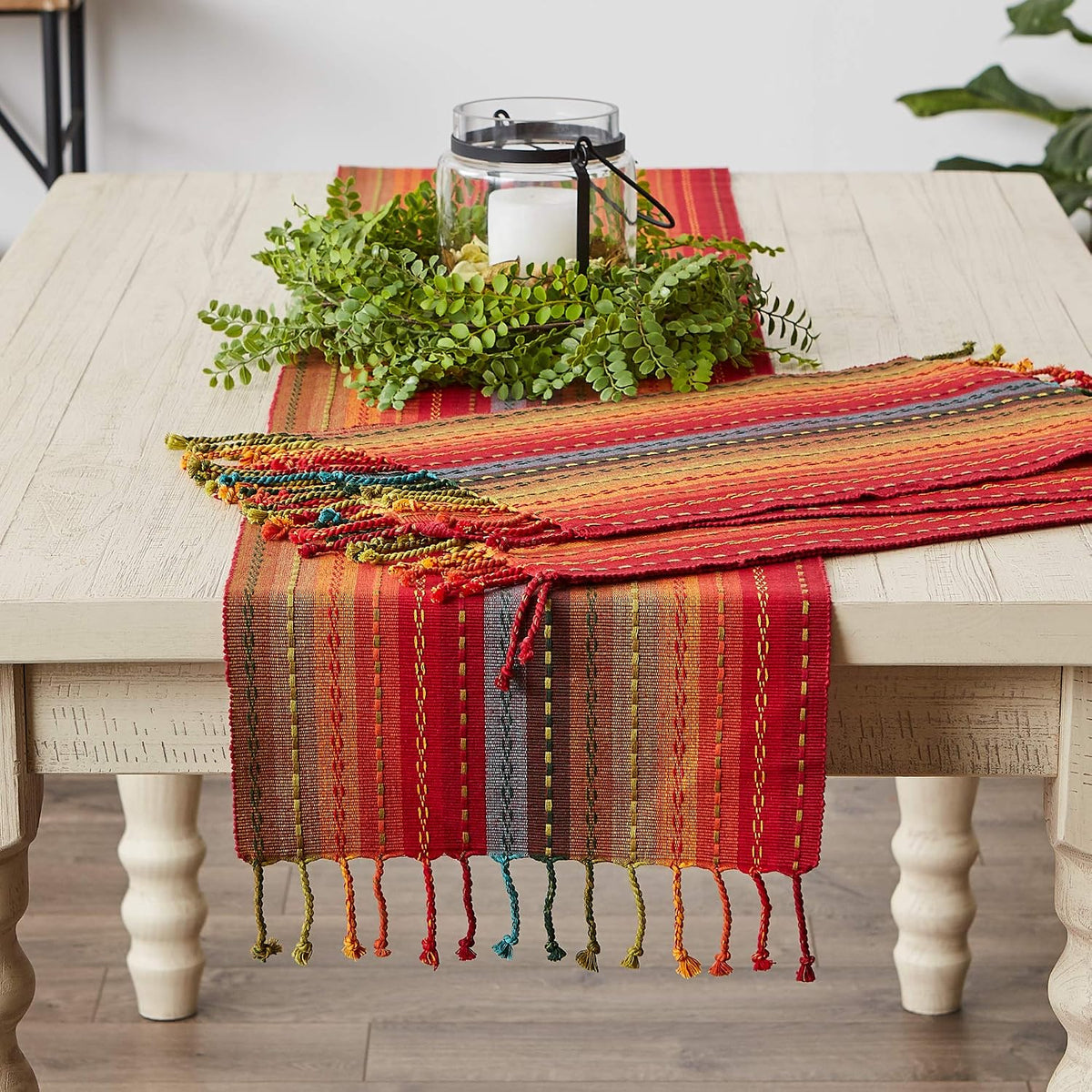 DII Southwest Collection Tabletop, Table Runner, 14x72, Spice